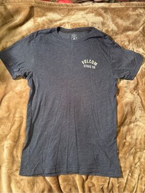 Volcom Navy Heather Short-Sleeve Graphic Tee